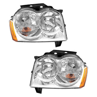 Pacific Best® - Driver and Passenger Side Replacement Headlight Set (Standard Line)