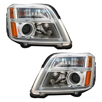Pacific Best® - Driver and Passenger Side Replacement Headlight Set (CAPA Certified)