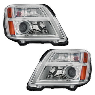 Pacific Best® - Driver and Passenger Side Replacement Headlight Set (NSF Certified)