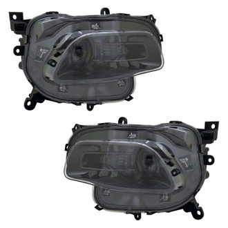 Pacific Best® - Driver and Passenger Side Replacement Headlight Set (CAPA Certified)