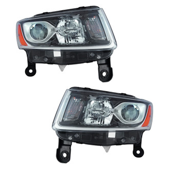 Pacific Best® - Driver and Passenger Side Replacement Headlight Set (CAPA Certified)