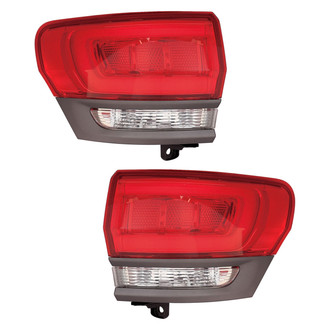 Pacific Best® - Driver and Passenger Side Outer Replacement Tail Lights (CAPA Certified)