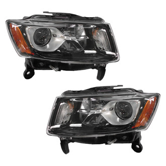 Pacific Best® - Driver and Passenger Side Replacement Headlight Set (NSF Certified)