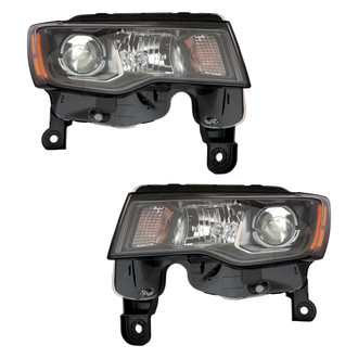 Pacific Best® - Driver and Passenger Side Replacement Headlight Set (CAPA Certified)