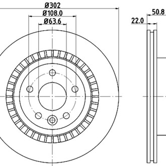 Pagid® - Vented Rear Brake Rotor