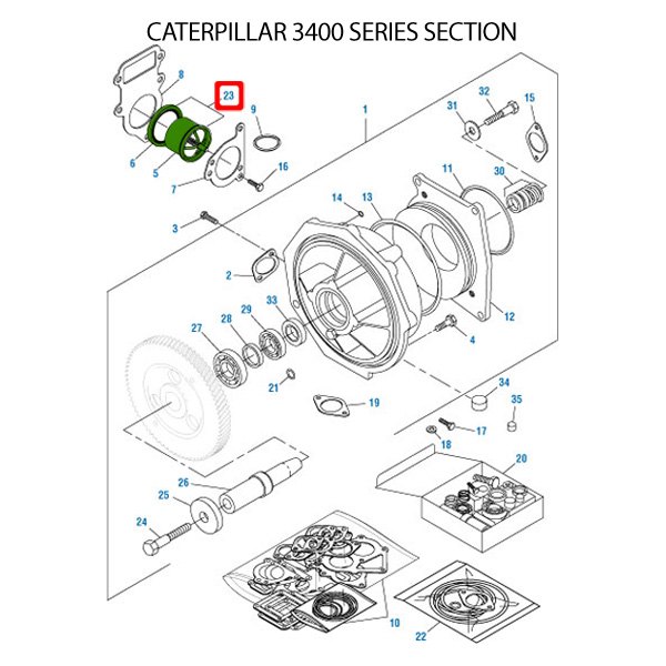 PAI® 181830 - Engine Coolant Thermostat with Seal - TRUCKiD.com
