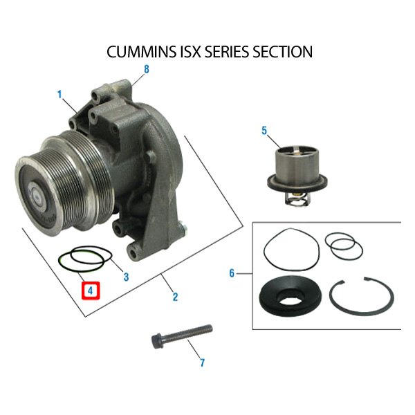 定番の中古商品 Coolant Engine - 181887 PAI® Thermostat TRUCKiD.com - Gasket w/o ウェア