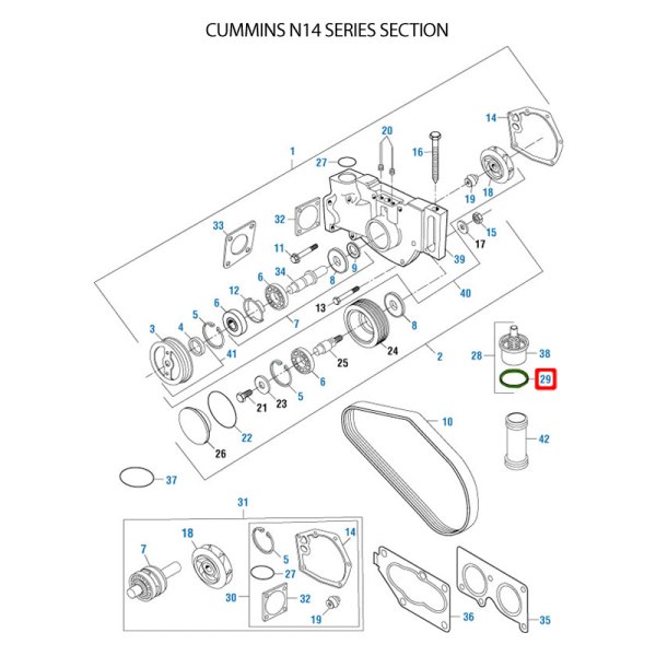 PAI® 181887 - Engine Coolant Thermostat w/o Gasket - TRUCKiD.com
