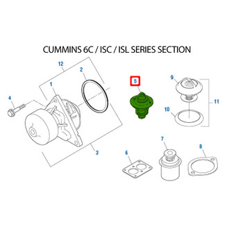 PAI® - Engine Coolant Thermostat with O-Ring
