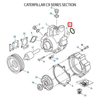 PAI® - Engine Coolant Water Pump O-Ring