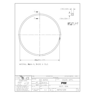 PAI® - Steering Column Rectangular Sealing Rings