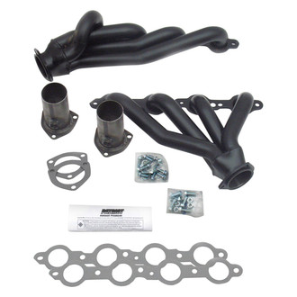 Patriot Exhaust® - Clippster Steel Hi-Temp Black Coated Mid-Length Tube Exhaust Headers