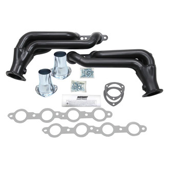 Patriot Exhaust® - Steel Hi-Temp Black Coated Tight Tuck Street Rod Exhaust Headers