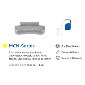 Perfect Equipment® - MCZ-Series Wheel Weights