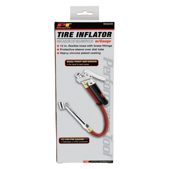 Performance Tool® - 10 to 120 psi Dual Foot Heavy Duty Tire Inflator with Gauge