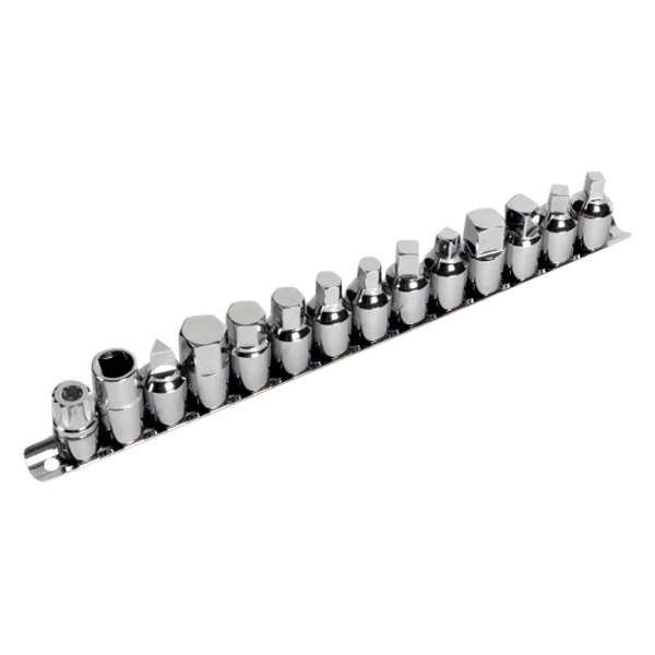 Performance Tool® - 15-piece 7 mm to 17 mm Oil Drain Plug Socket Set