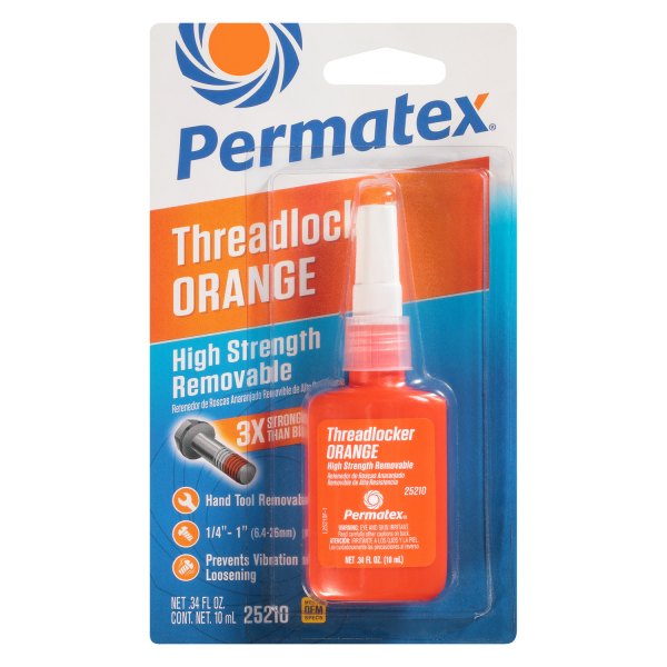 Permatex® - Orange High Strength Removable Threadlocker