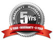 Backed with a 5-year warranty