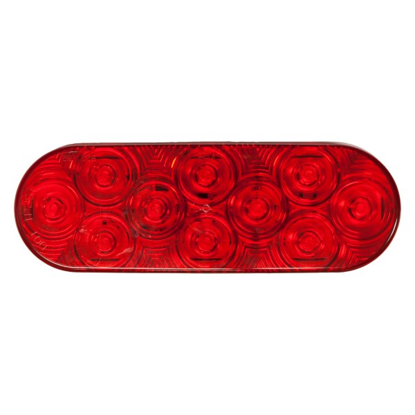 Peterson® - 1220 LumenX™ 6.5x2.25" Chrome/Red Oval LED Tail Light