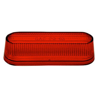 Peterson® 136-15R - 136 Series CrystalOblong Style Red Rectangular Side Marker Light Lens