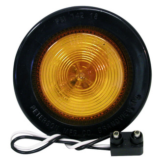 Peterson® - 142 Series 2.5" Crystal Amber Round Side Marker Light