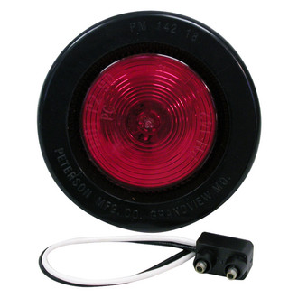Peterson® - 142 Series 2.5" Crystal Red Round Side Marker Light