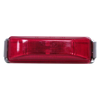 Peterson® - 154 Series 4"x1" Crystal Red Rectangular Side Marker Light