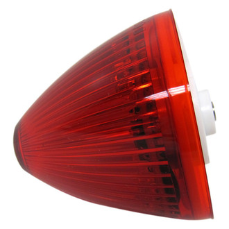 Peterson® - 166 Series Piranha™ 2" Red Beehive Grommet Mount LED Clearance Marker Light