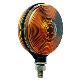 Peterson® - 4-1/8" Crystal Double Face Amber Round Pedestal Mount Turn Signal/Parking Light