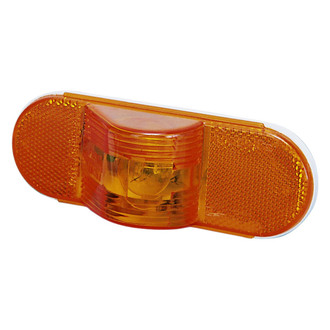 Peterson® - 352 Series 6.5"x2" Crystal Amber Oval Side Marker Light