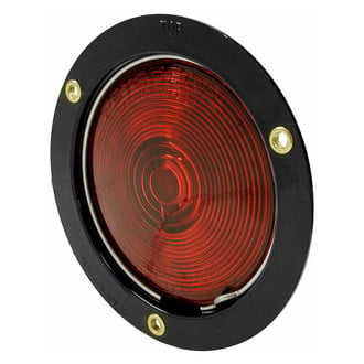 Peterson® - 413 Series 4" Round Black/Red Tail Light