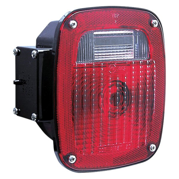 Peterson® - 442 Series Driver Side Black/Red Factory Style Tail Light