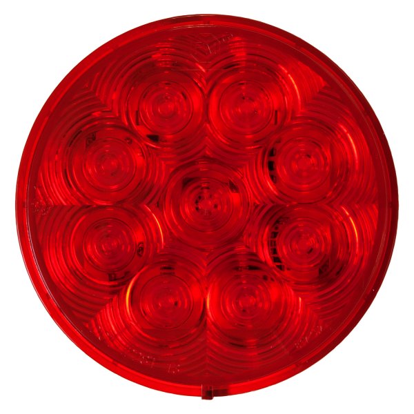 Peterson® - 817 LumenX™ 4" Chrome/Red Round LED Tail Light