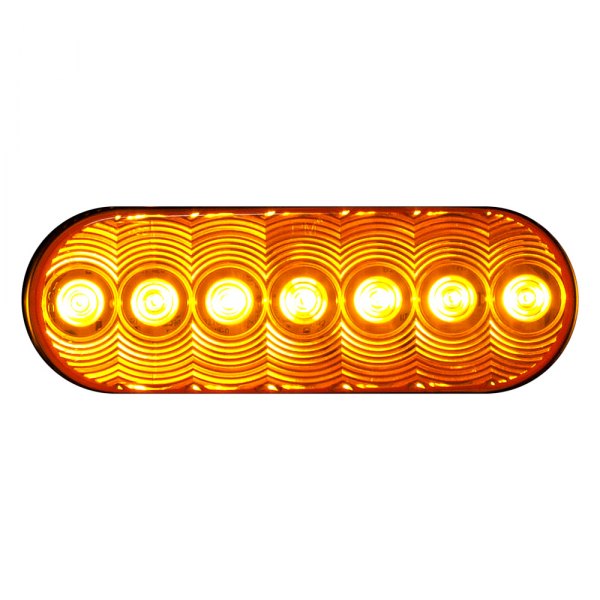 Peterson® - 821A-7 Series LumenX™ 6.5" Oval Grommet Mount LED Turn Signal Light