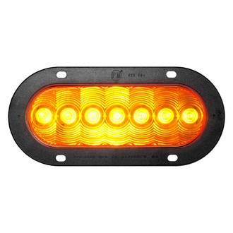 Peterson® - 822 Lumen X Series 6.5" Amber Oval Grommet Mount LED Combination Light
