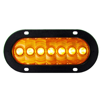Peterson® - LumenX™ 6.5"x2.25" Amber Rectangular Flange Mount LED Turn Signal Light