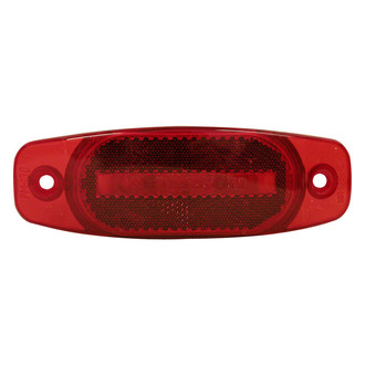 Peterson® - 130 Series 6"x2" Crystal Hard-Hat Style Red Rectangular Side Marker Light