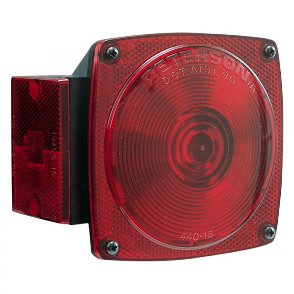 Peterson® - 440 Series 4.75" Square Bolt-on Mount Combination Tail Light with License Light