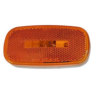 Peterson® - 108 Series 4"x2" Crystal Amber Oval Clearance Marker Lights