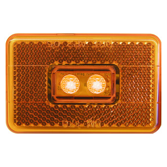 Peterson® - 170 Pirahna™ 3"x2" Amber Rectangular Bolt-on Mount LED Side Marker Light