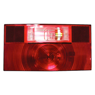 Peterson® - 8.6"x4.6" Red Rectangular Bolt-on Mount Tail Lights