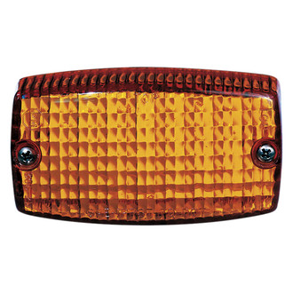 Peterson® - 306 Series 4.5"x2.5" Crystal Amber Rectangular Surface Mount Turn Signal Light