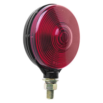 Peterson® - 4-1/8" Crystal Single Face Red Round Pedestal Mount Turn Signal/Parking Light