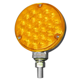 Peterson® - 339 Series 4" Single Face Amber Round Pedestal Mount LED Turn Signal Light