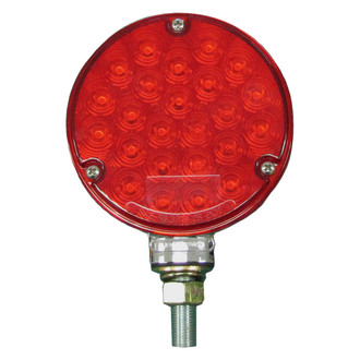 Peterson® - Combo 4" Round Chrome/Red Single Face LED Tail Light