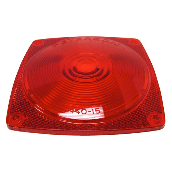 Peterson® - 440 Series 4.75" Red Square Crystal Tail Light Lens