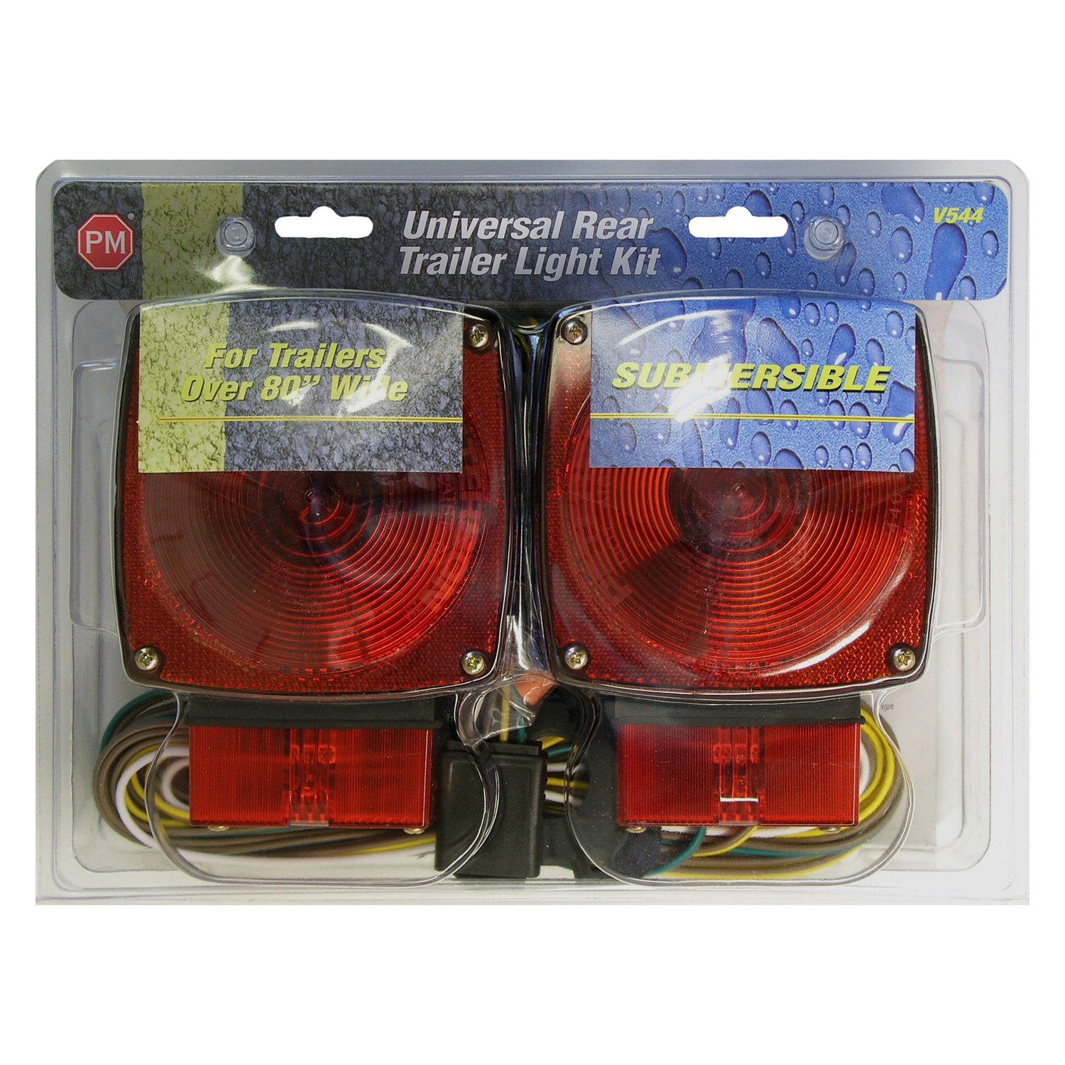 Peterson® V544 544 Series 5.94" Red Square LED Submersible Tail Light