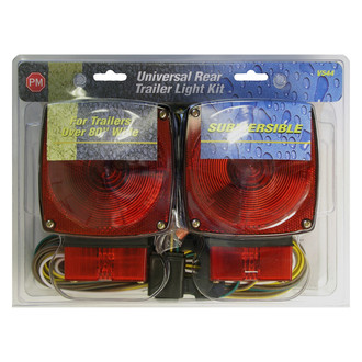 Peterson® - 544 Series 5.94" Red Square LED Submersible Tail Light Kit