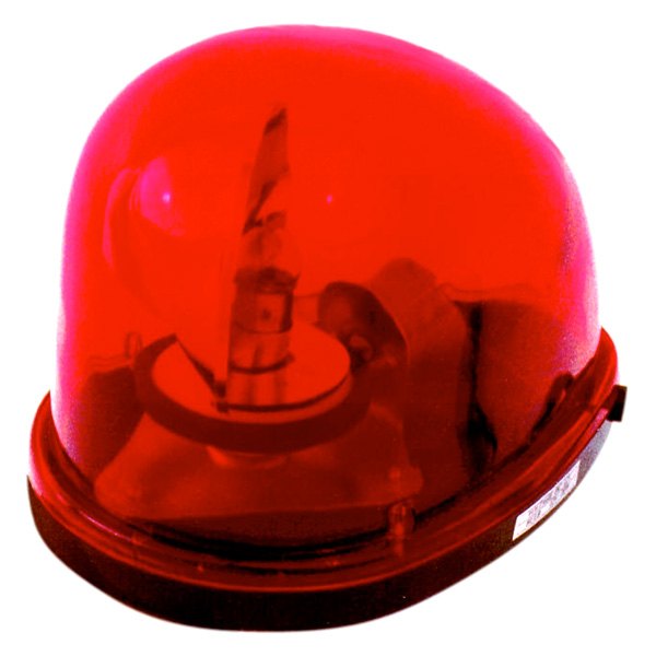 Peterson® - Teardrop Revolving Magnet Mount Red Halogen Beacon Light