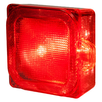 Peterson® - 844 Series 5.38" Low Profile Red Square Bolt-on Mount LED Combination Tail Light W/O License Light